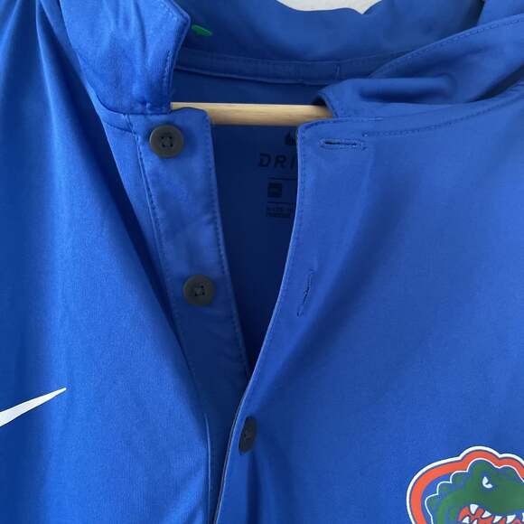 Nike Dri-Fit University of Florida Gators Polo Shirt - Blue and Gray - Picture 6 of 9